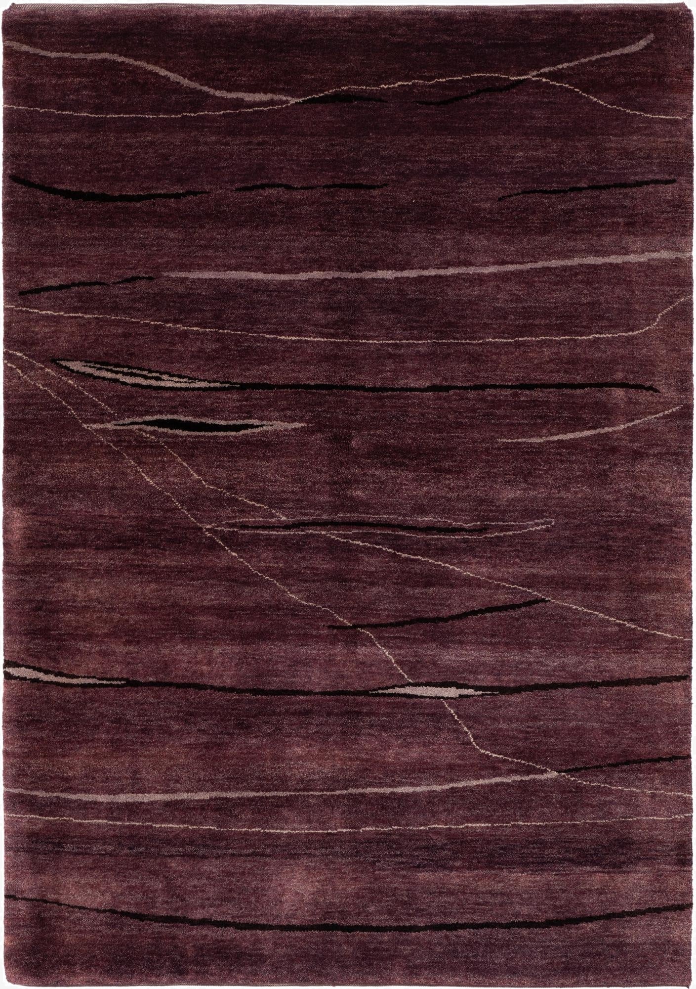  4' 9 x 6' 10  Hand Knotted Tibet Wool Rug