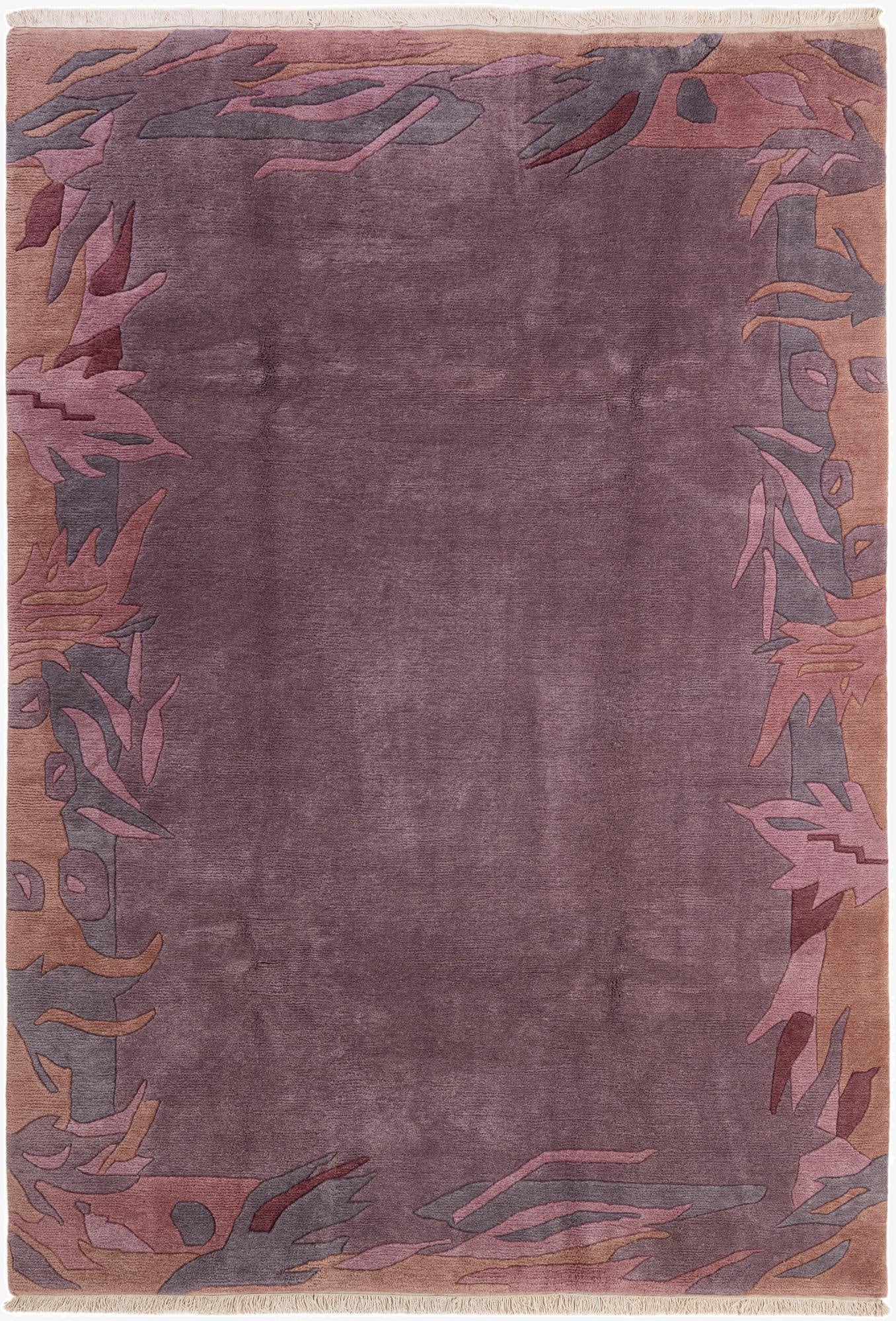  6' 8 x 9' 5  Hand Knotted Tibet Wool Rug