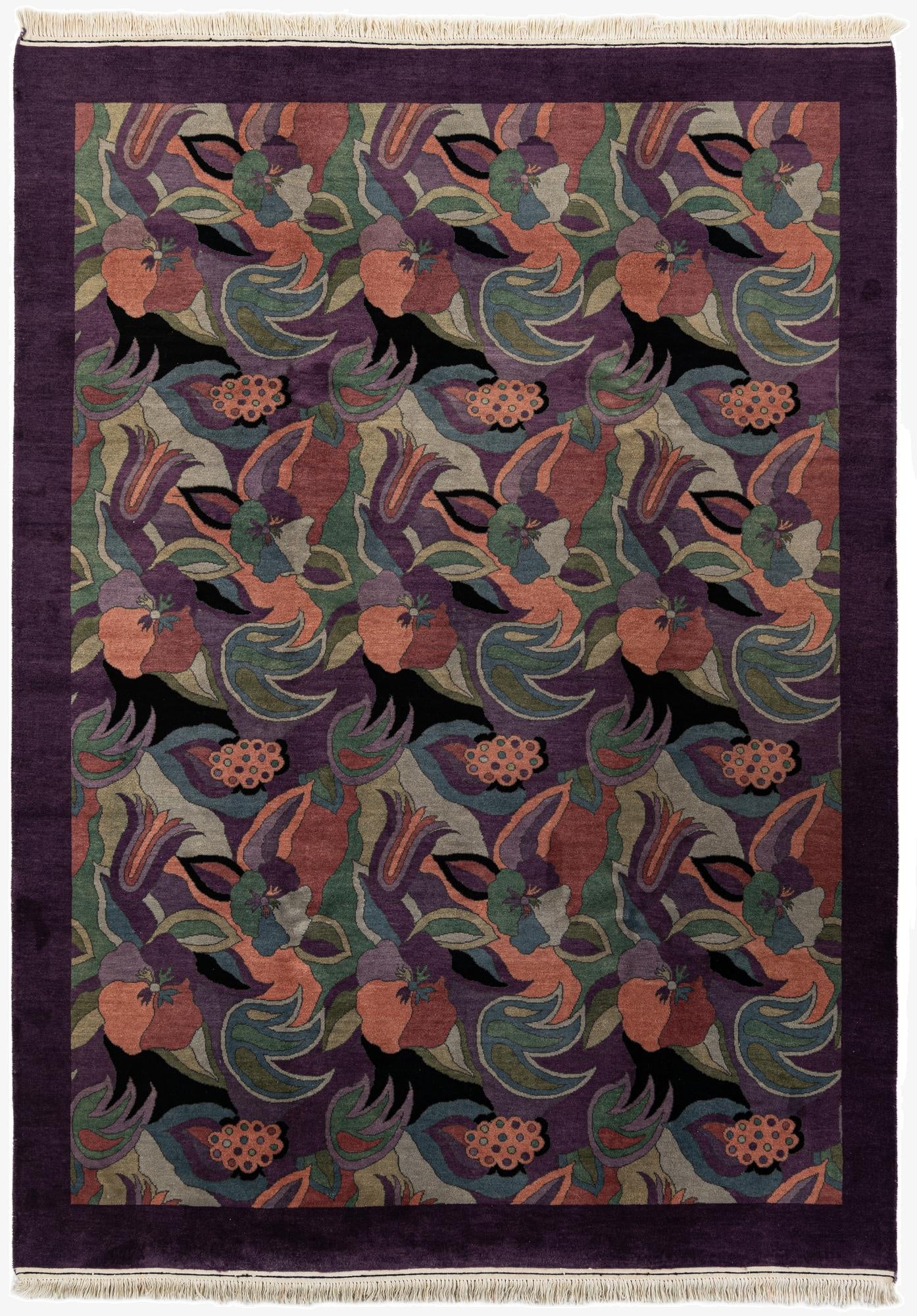  6' 5 x 9'  Hand Knotted Tibet Wool Rug