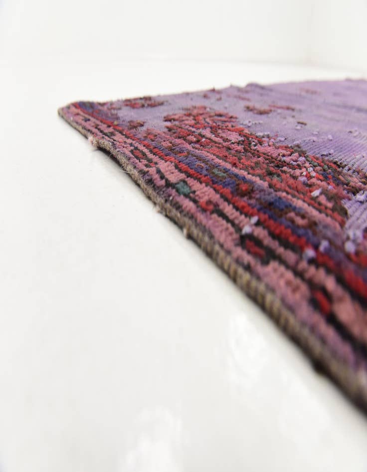 Detail image of  6' 5 x 8'  Hand Knotted Ultra Vintage Persian Wool Rug