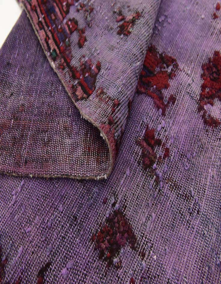 Detail image of  6' 5 x 8'  Hand Knotted Ultra Vintage Persian Wool Rug