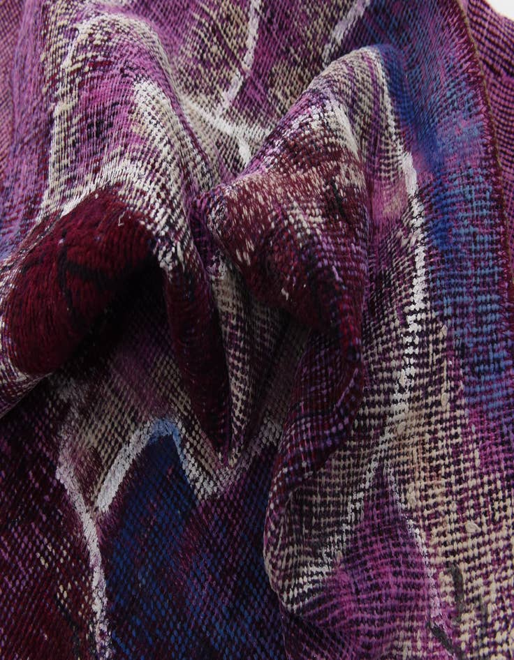 Detail image of  3' 10 x 6'  Hand Knotted Ultra Vintage Persian Wool Rug