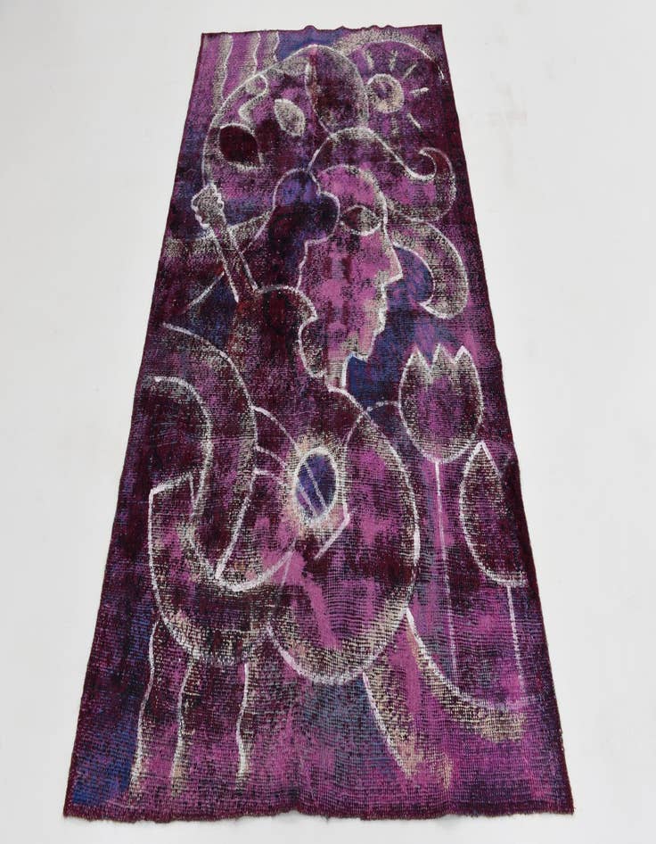 Detail image of  3' 10 x 6'  Hand Knotted Ultra Vintage Persian Wool Rug