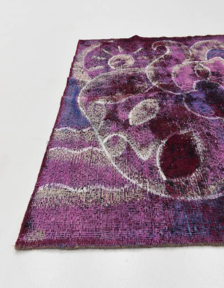 Detail image of  3' 10 x 6'  Hand Knotted Ultra Vintage Persian Wool Rug