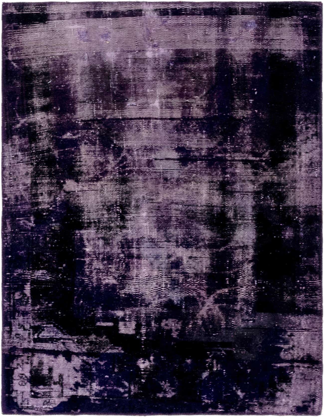 A 3x5 rectangular Ultra Vintage rug in shades of purple, featuring a distressed Persian-inspired pattern, ideal for an entryway.