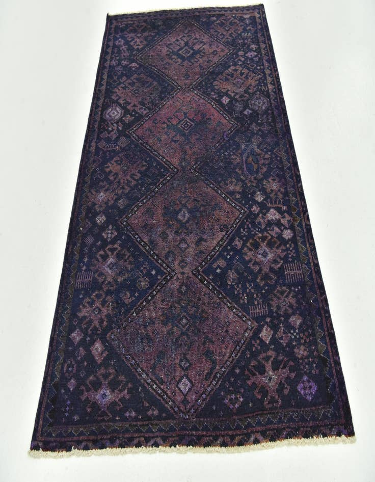 Detail image of  3' 9 x 5' 7  Hand Knotted Ultra Vintage Persian Wool Rug