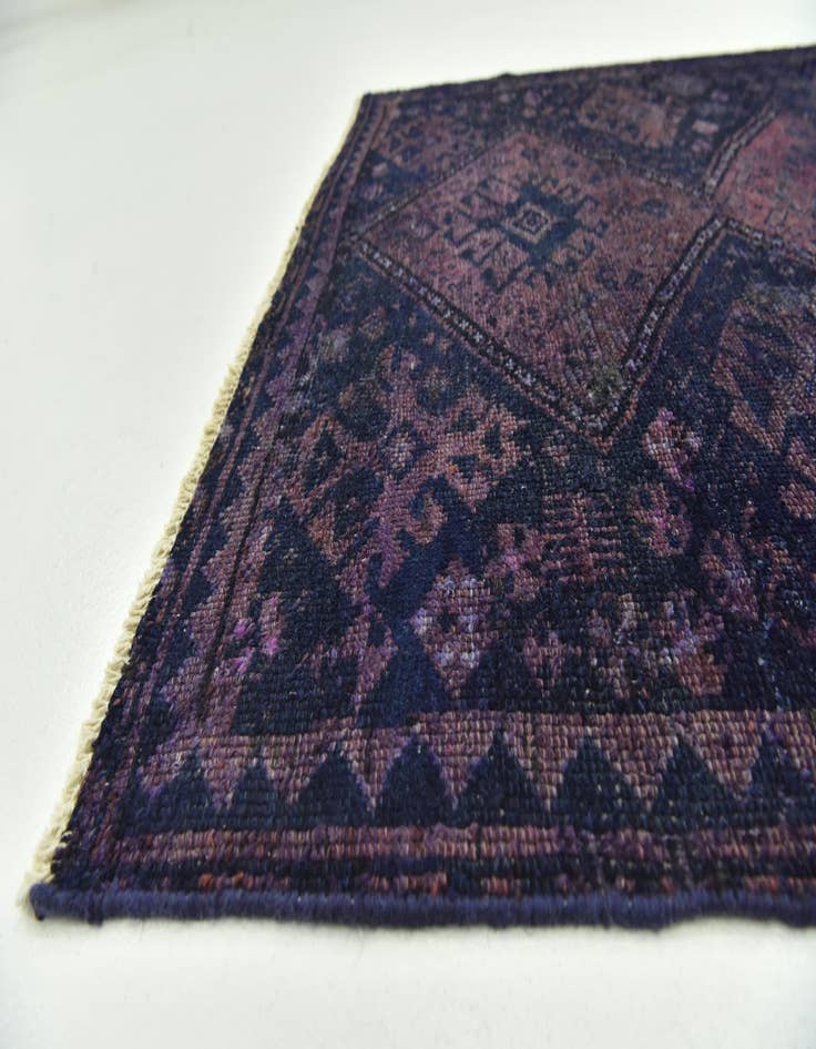 Detail image of  3' 9 x 5' 7  Hand Knotted Ultra Vintage Persian Wool Rug