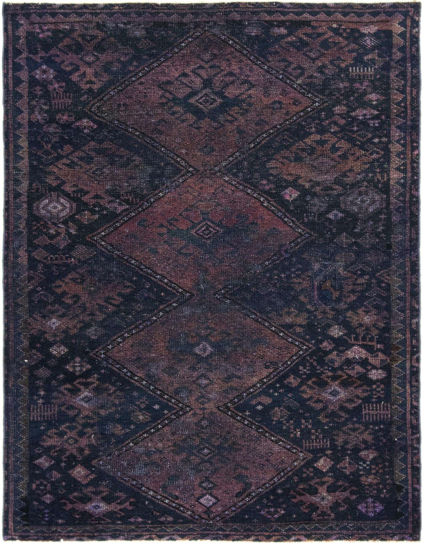 Primary image  3' 9 x 5' 7  Hand Knotted Ultra Vintage Persian Wool Rug