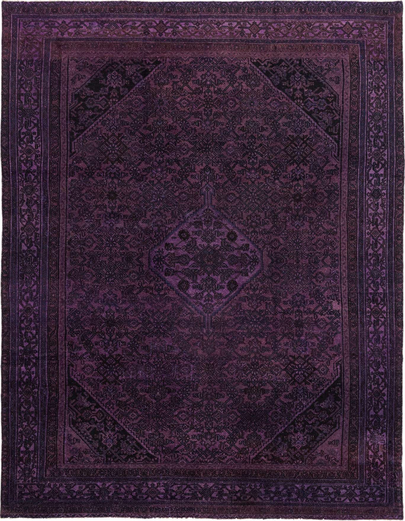 Primary image  8' 3 x 12' 2  Hand Knotted Ultra Vintage Persian Wool Rug