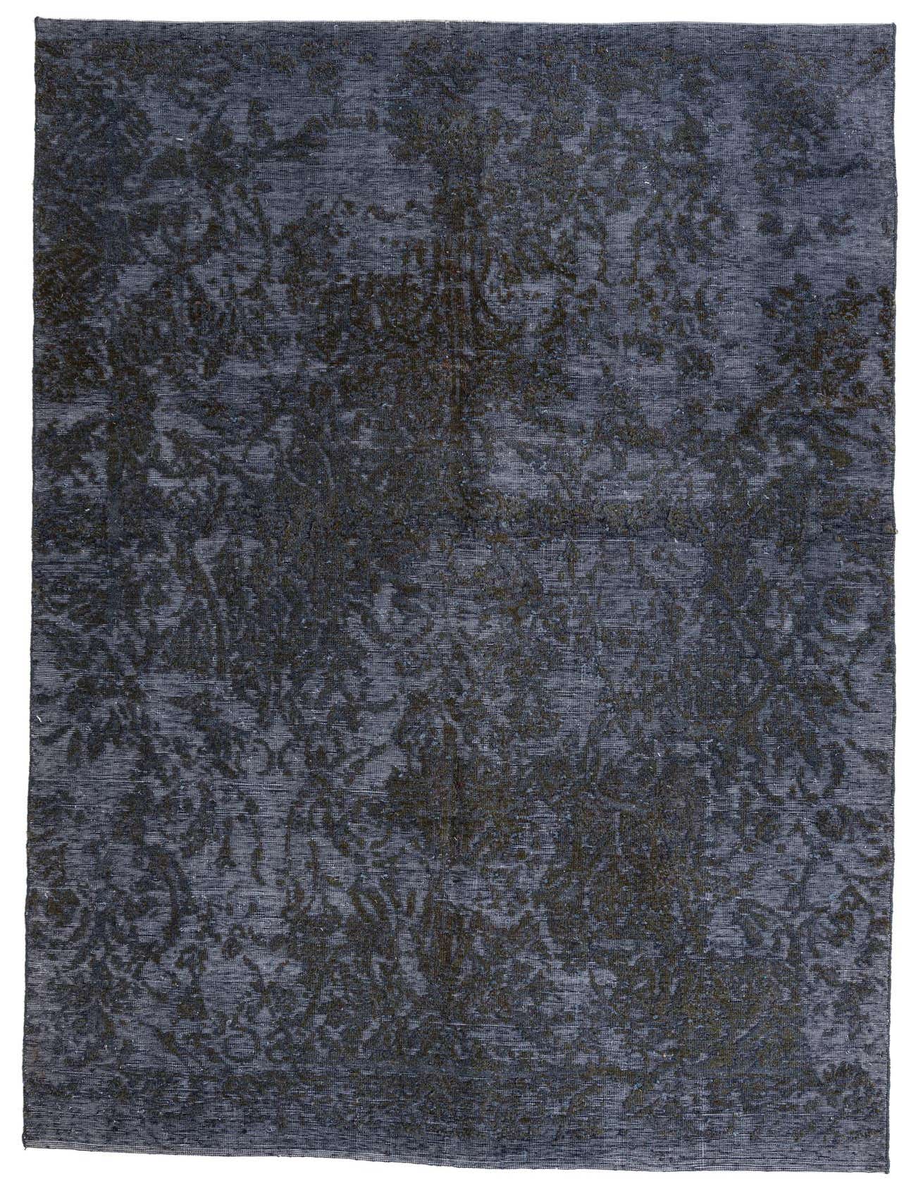 A 6x9 rectangular Ultra Vintage rug in shades of purple, featuring a distressed Persian-inspired pattern, ideal for a living room.