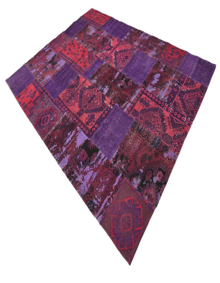 Detail image of  7' 3 x 9' 9  Hand Knotted Ultra Vintage Persian Wool Rug