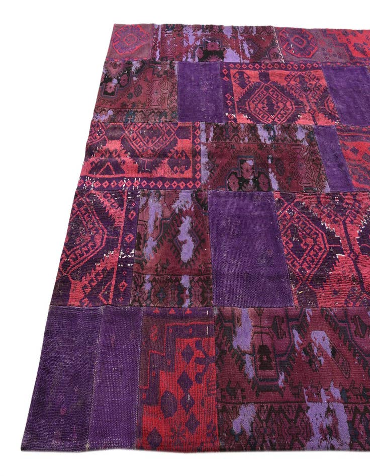 Detail image of  7' 3 x 9' 9  Hand Knotted Ultra Vintage Persian Wool Rug