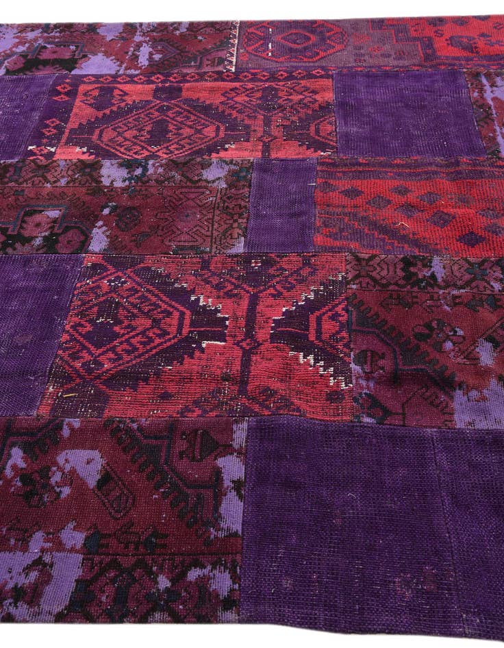 Detail image of  7' 3 x 9' 9  Hand Knotted Ultra Vintage Persian Wool Rug