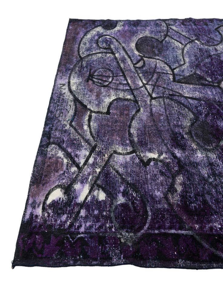 Detail image of  3' 10 x 4' 7  Hand Knotted Ultra Vintage Persian Wool Rug