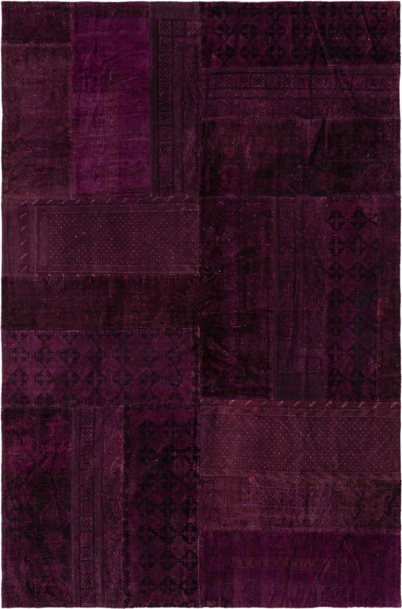  6' 7 x 10'  Hand Knotted Ultra Vintage Persian Wool Rug