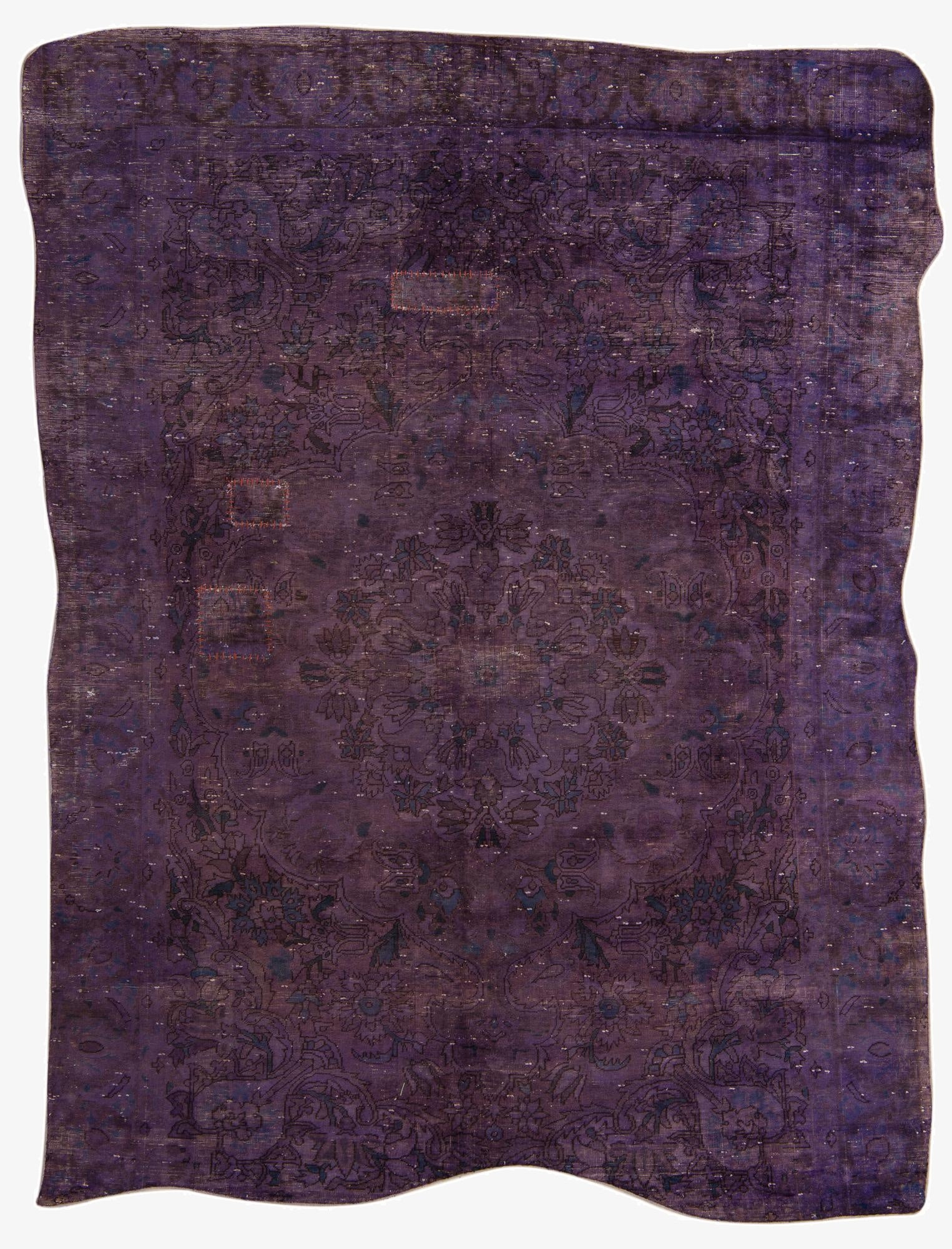  7' 1 x 9' 4  Hand Knotted Ultra Vintage Persian Wool Rug