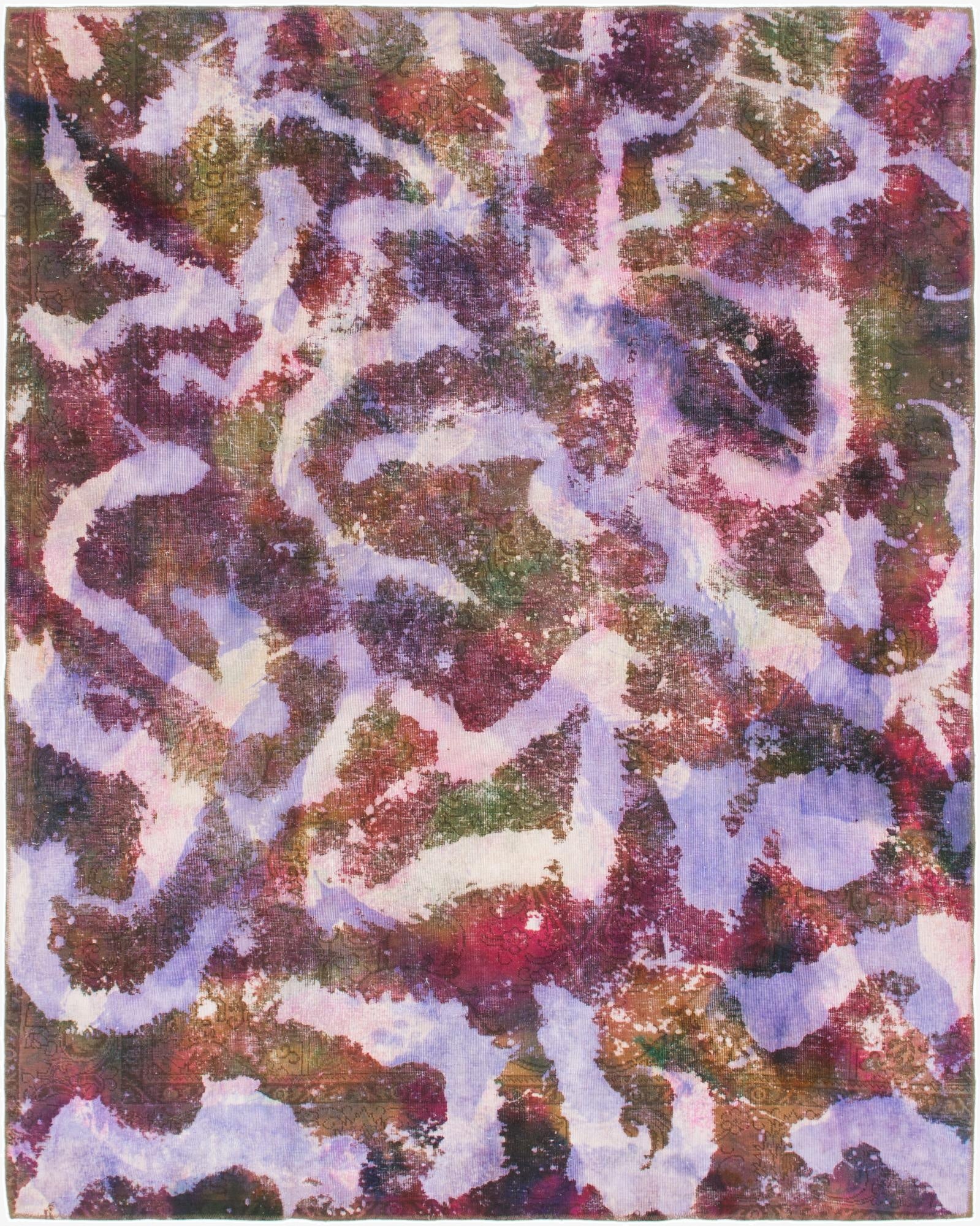  7' 6 x 9' 5  Hand Knotted Ultra Vintage Persian Wool Rug