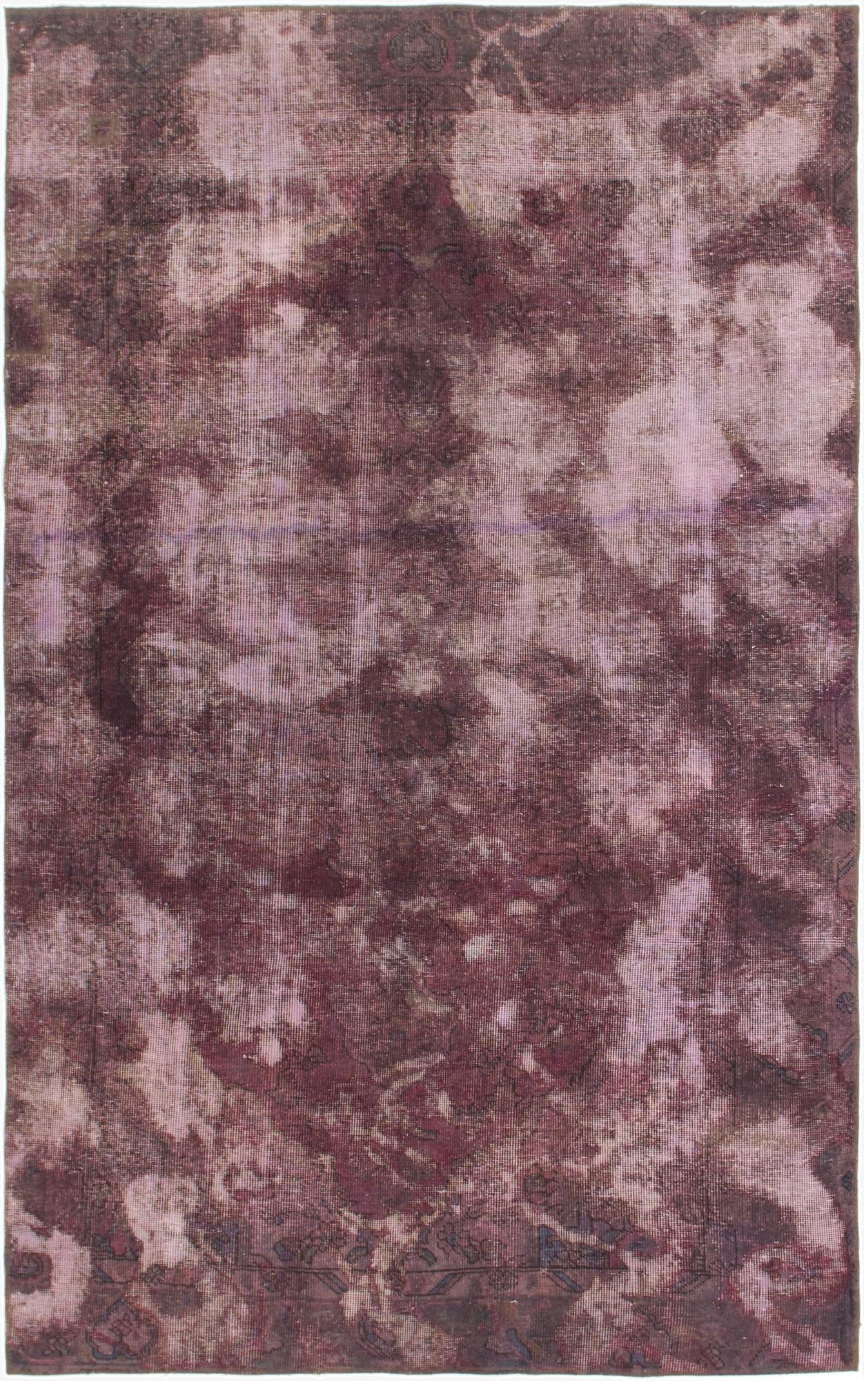  5' 7 x 9'  Hand Knotted Ultra Vintage Persian Wool Rug