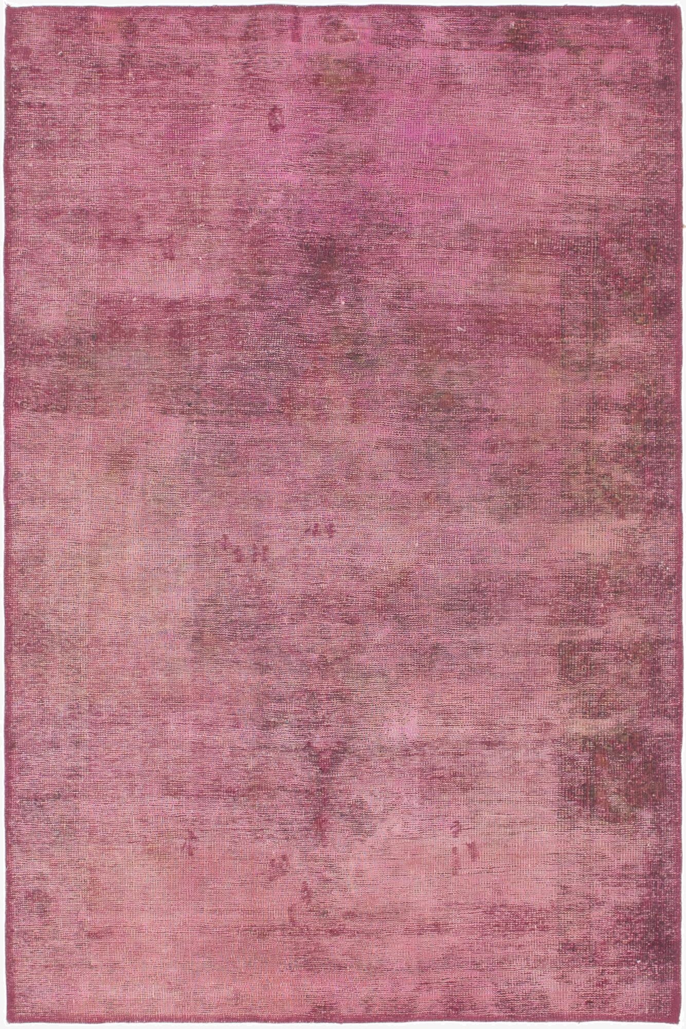  4' 2 x 6' 4  Hand Knotted Ultra Vintage Persian Wool Rug