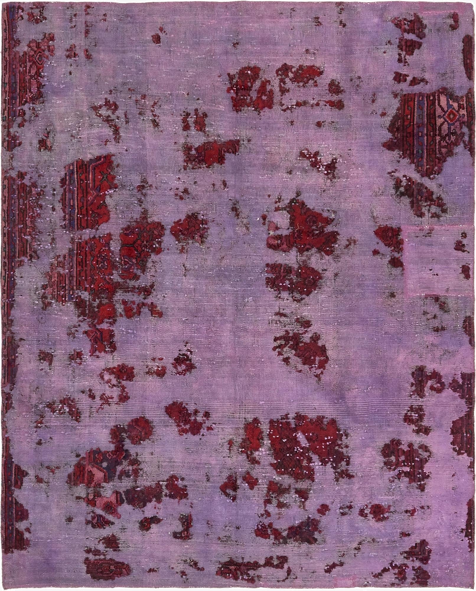  6' 5 x 8'  Hand Knotted Ultra Vintage Persian Wool Rug