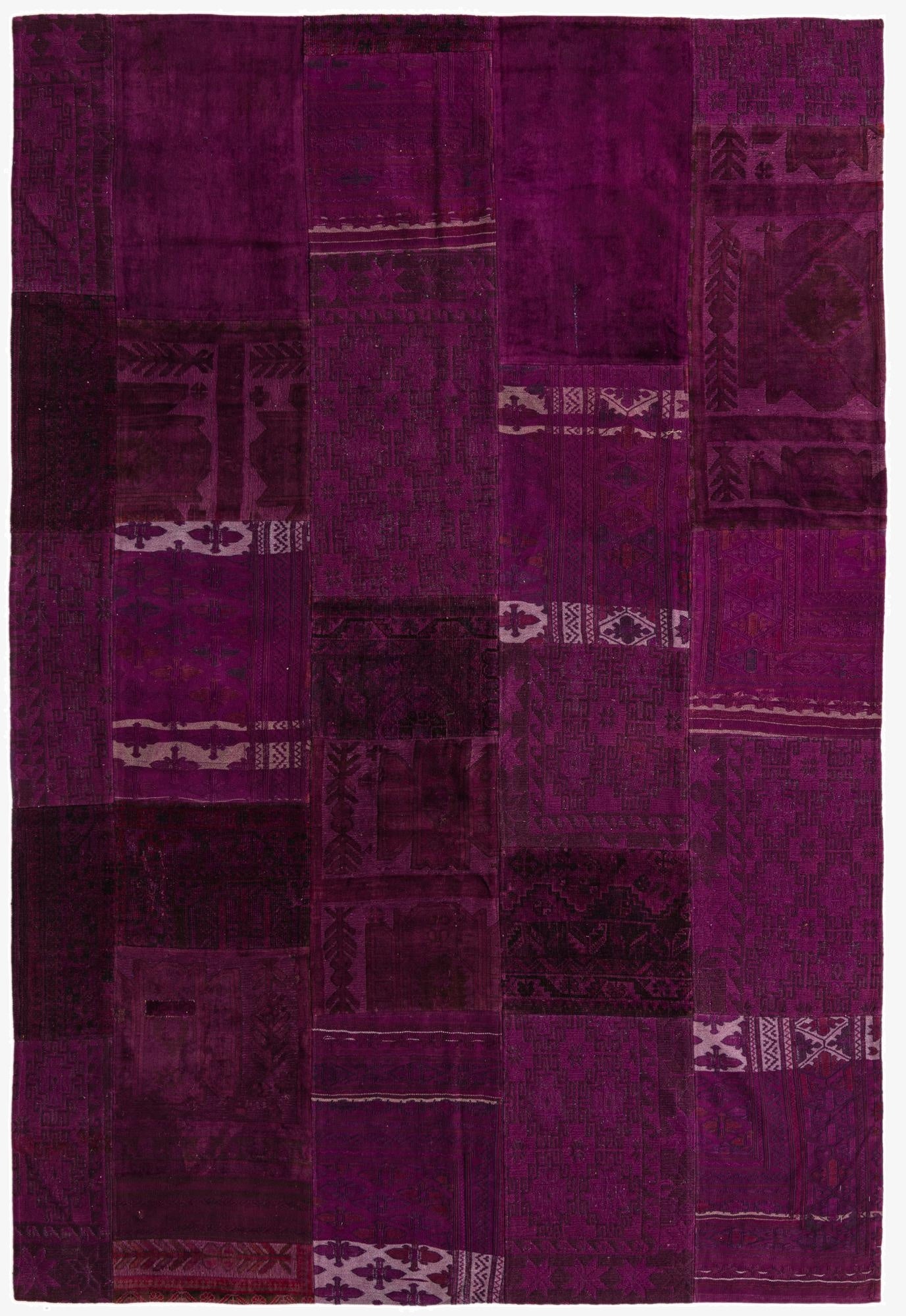  6' 9 x 9' 10  Hand Knotted Ultra Vintage Persian Wool Rug