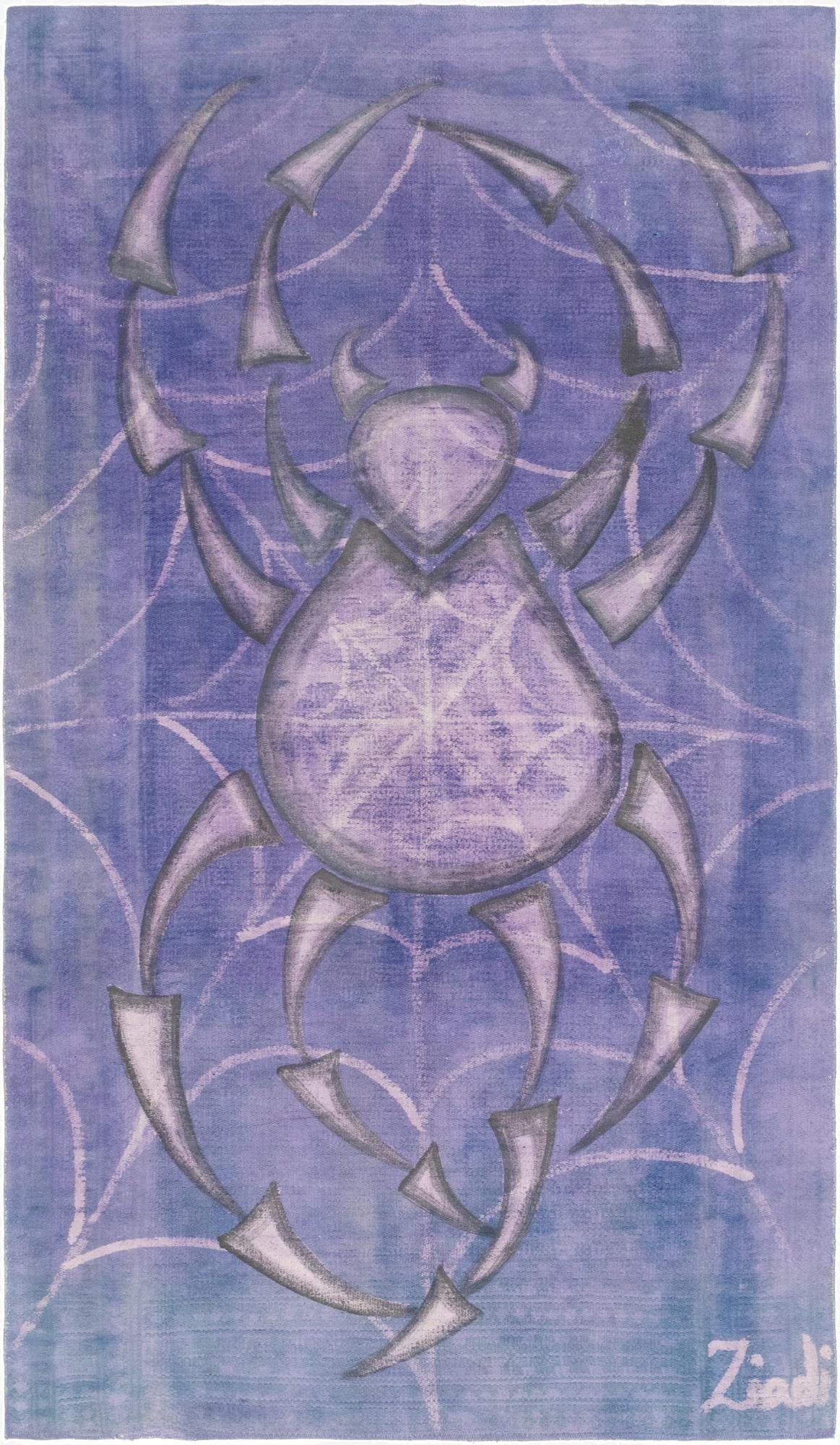  5' 8 x 10'  Hand Knotted Ultra Vintage Persian Wool Rug