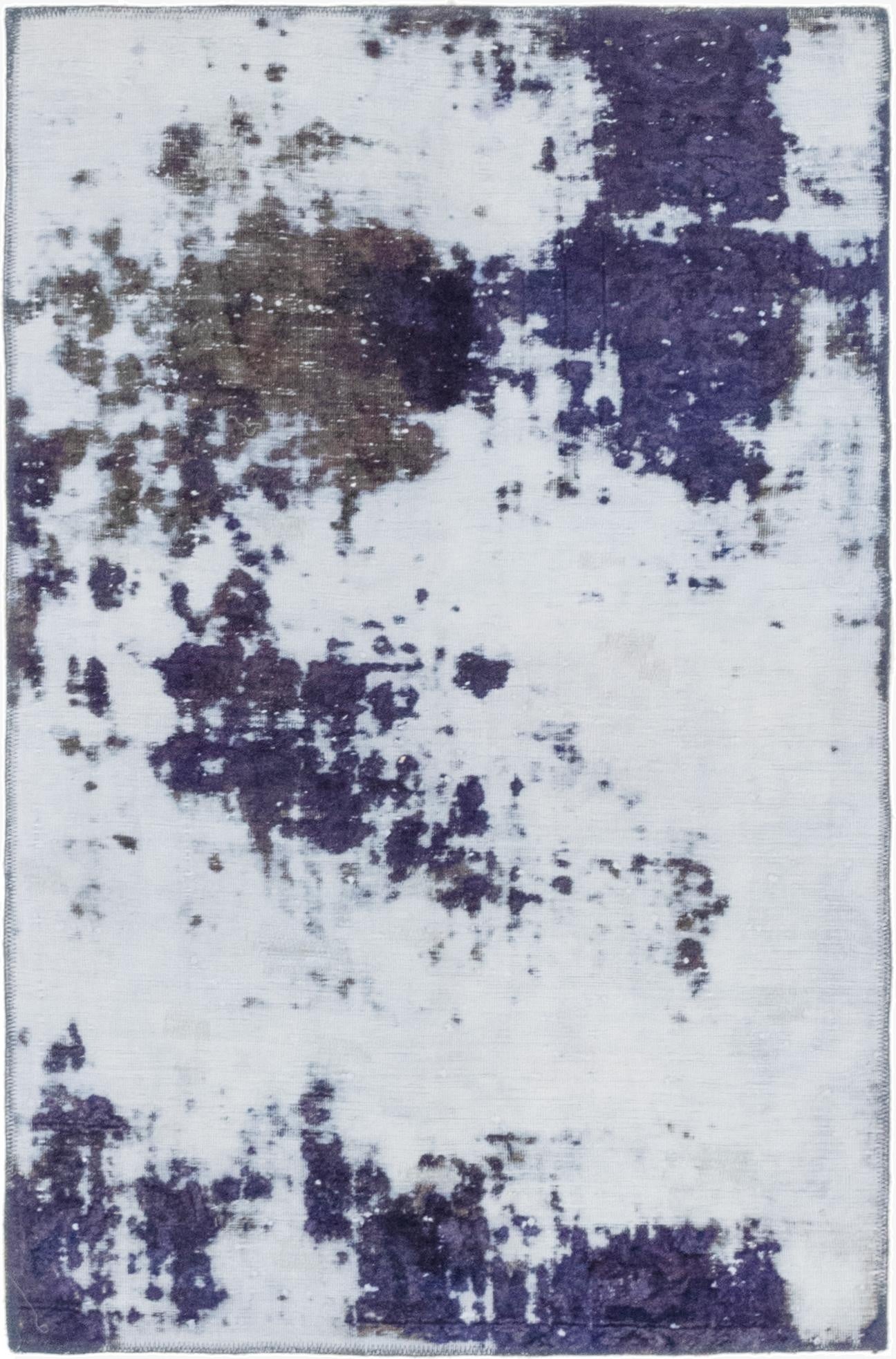  3' 5 x 5' 3  Hand Knotted Ultra Vintage Persian Wool Rug