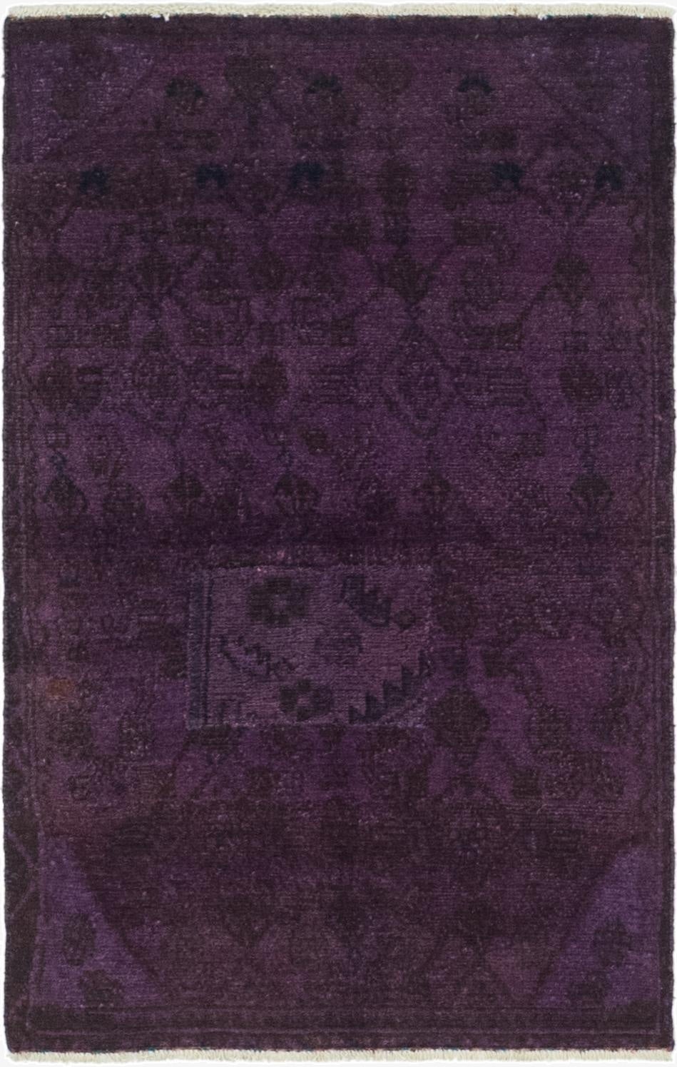  2' 7 x 4' 2  Hand Knotted Ultra Vintage Persian Wool Rug