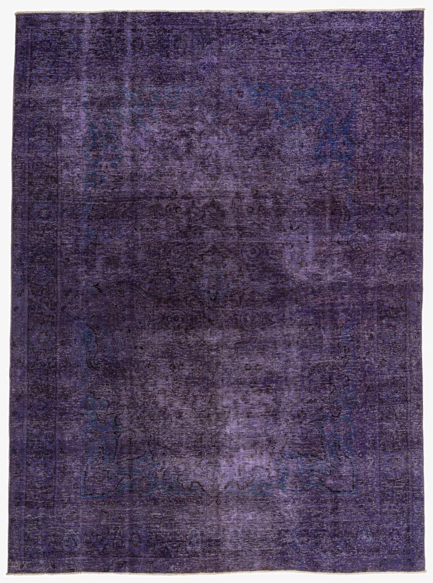  7' 8 x 10' 5  Hand Knotted Ultra Vintage Persian Wool Rug