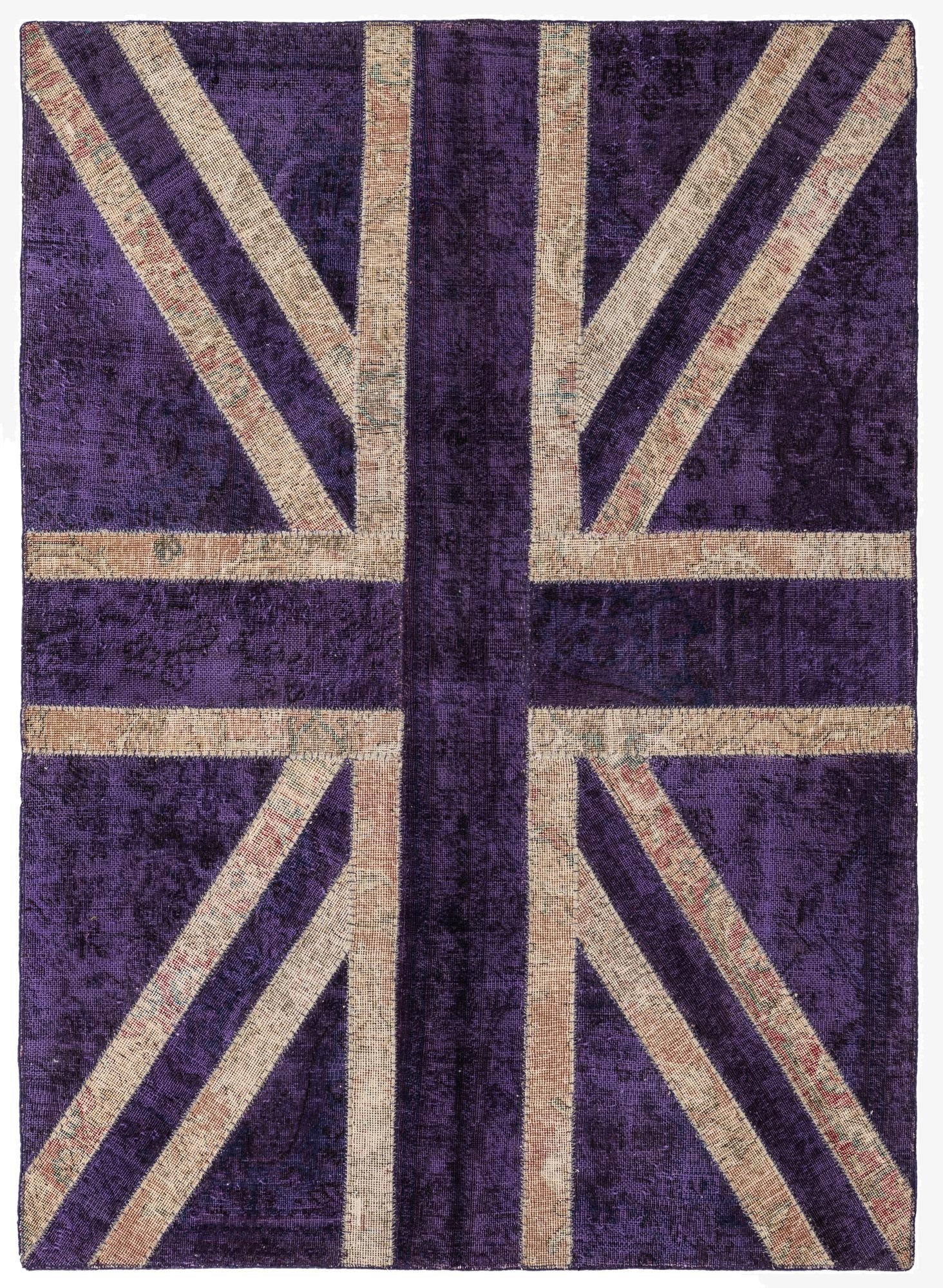  4' 8 x 6' 6  Hand Knotted Ultra Vintage Persian Wool Rug