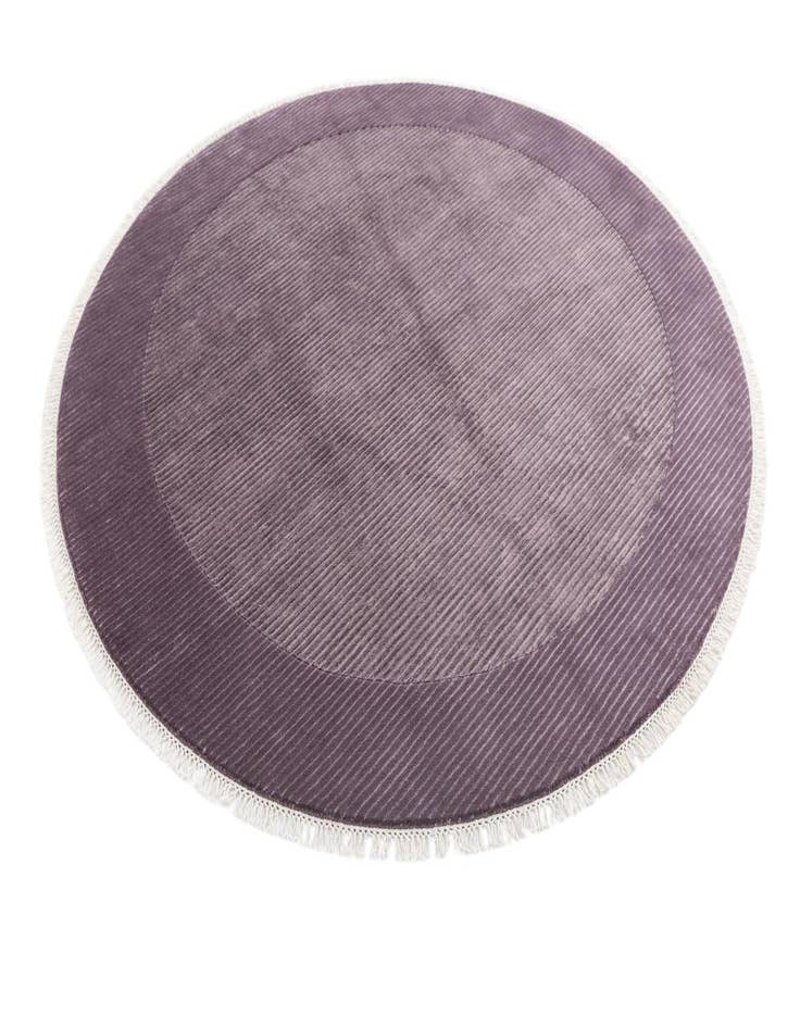 Detail image of  6' 5 x 6' 5  Hand Knotted Darya Wool Round Rug