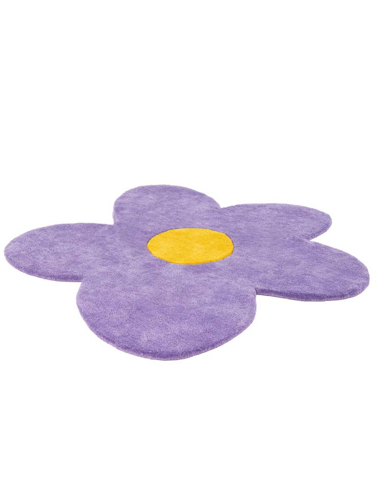 Detail image of  4' 1 x 4' 1 Happy Rugs Funky Flower Wool Round