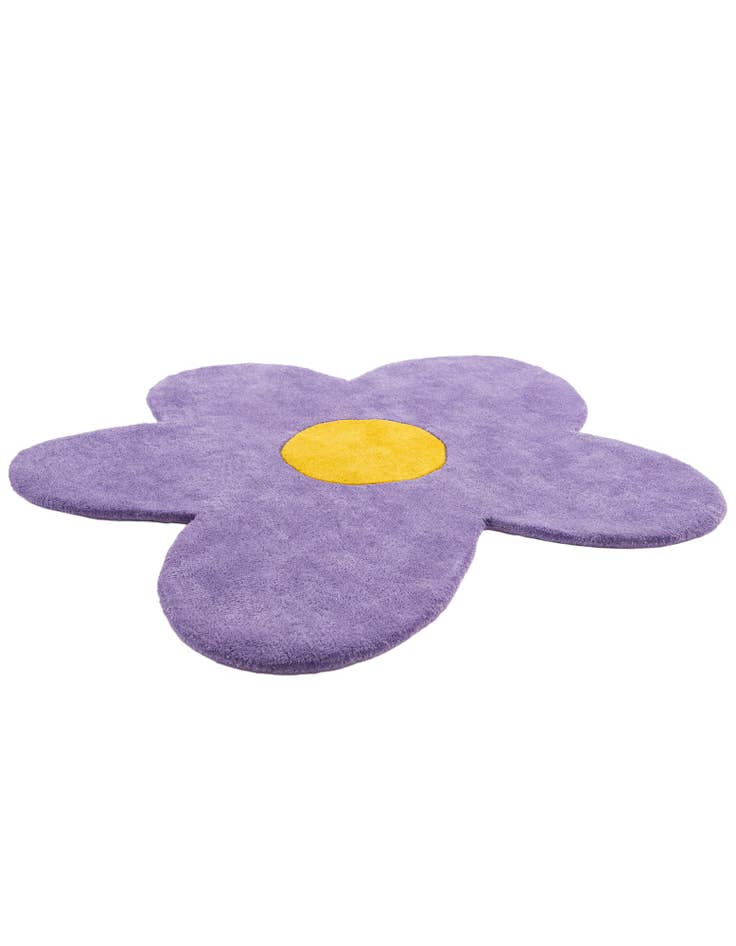 Detail image of  4' 1 x 4' 1 Happy Rugs Funky Flower Wool Round