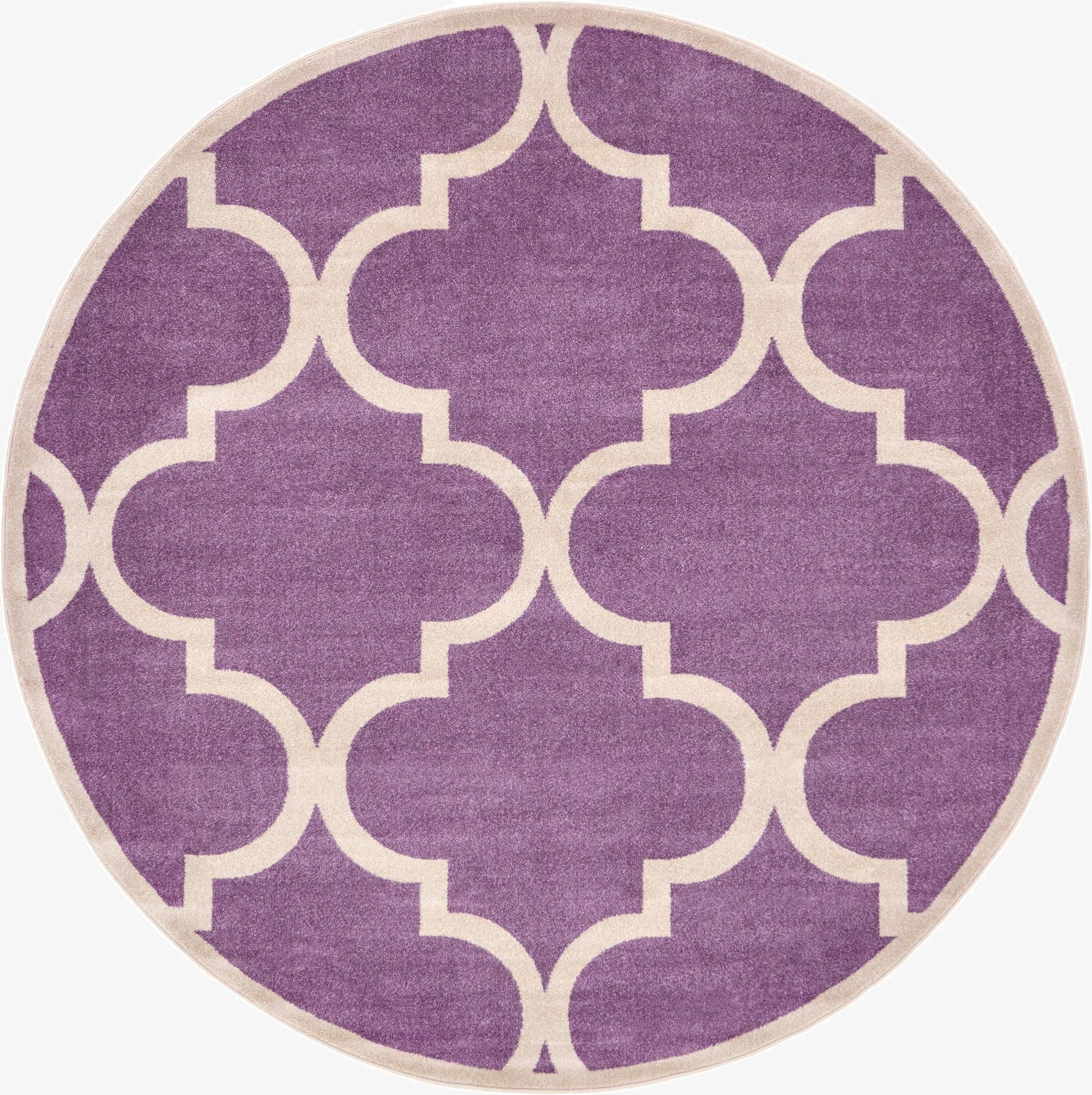  8' x 8' Lattice Round Rug