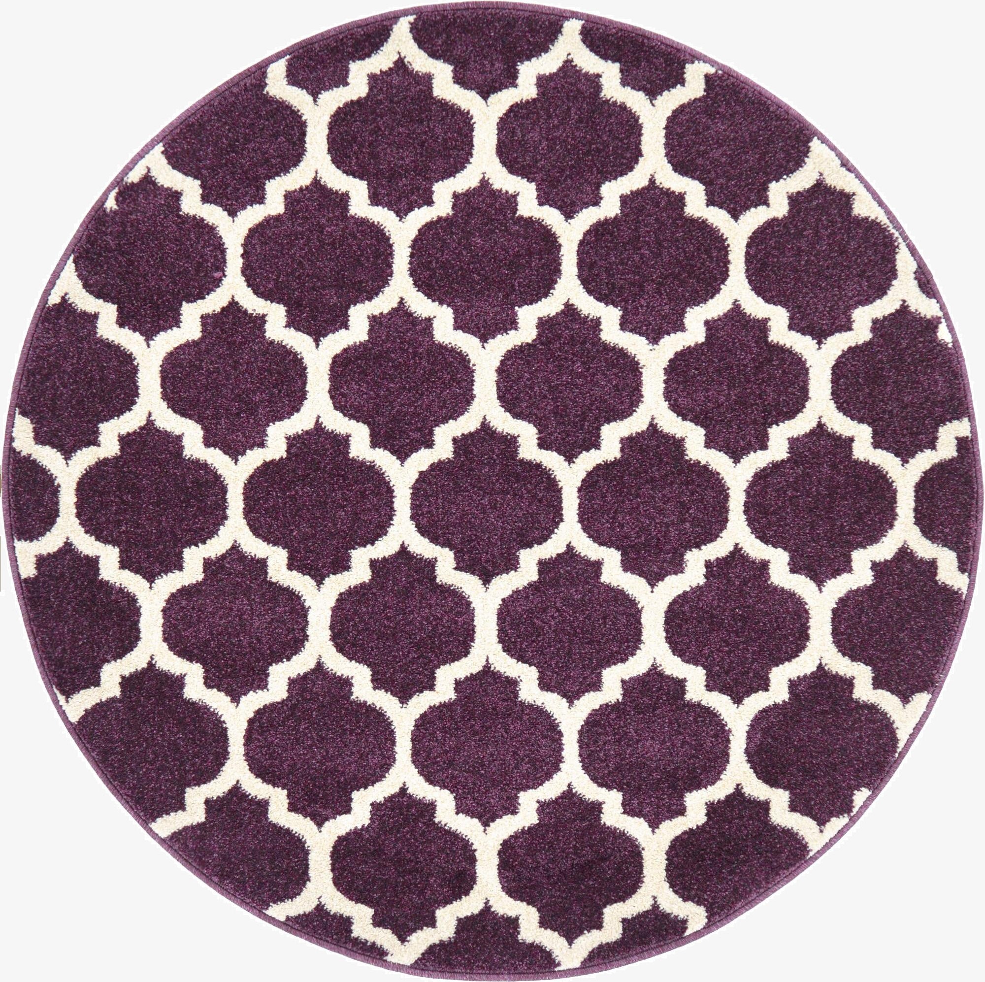  3' 3 x 3' 3 Lattice Round Rug