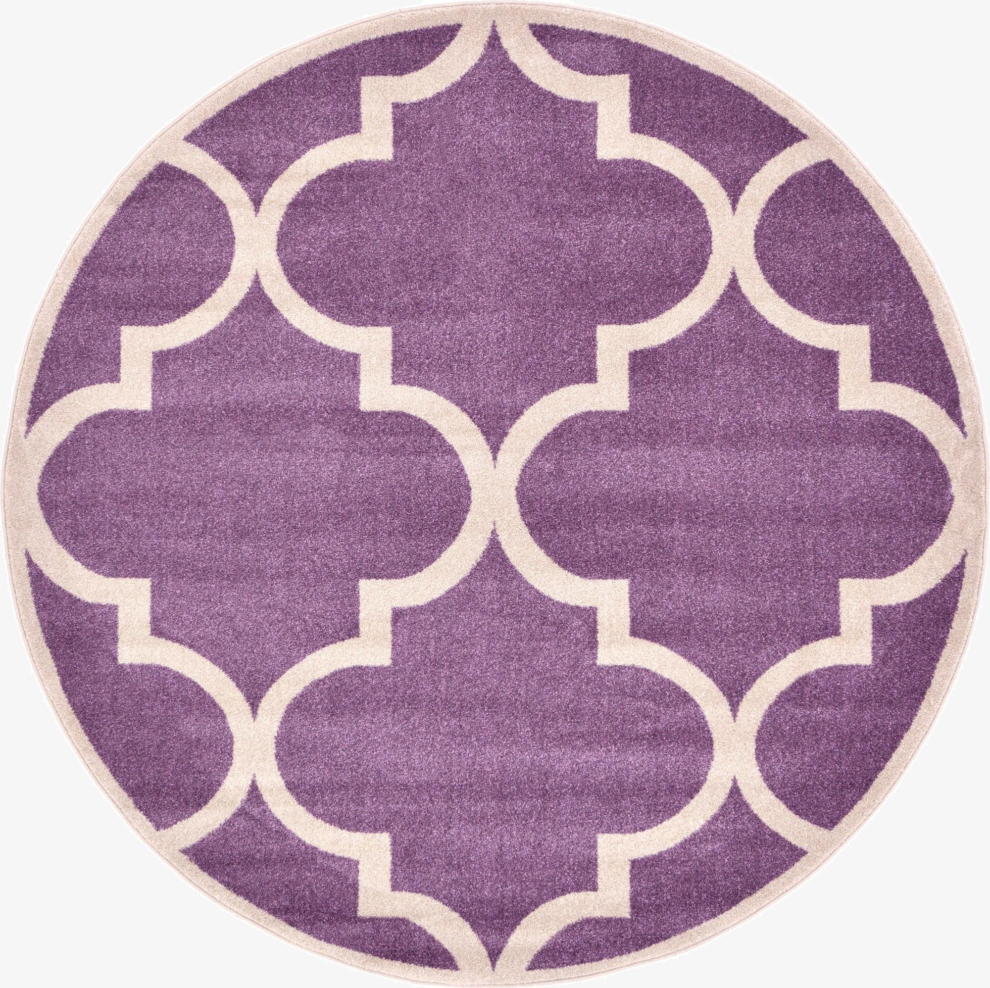  6' x 6' Lattice Round Rug