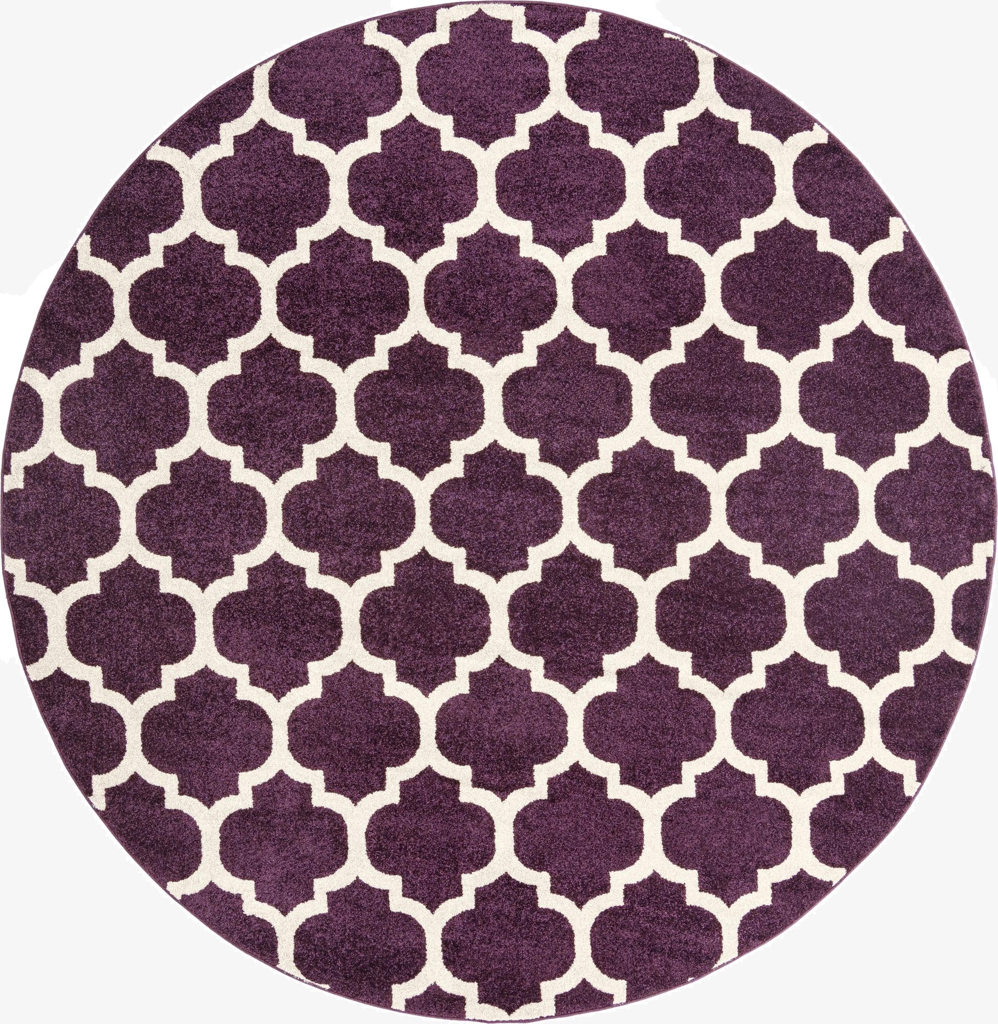  8' x 8' Lattice Round Rug