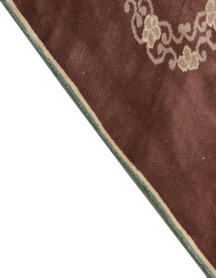 Detail image of 2' 2 x 4' 2 Hand Knotted Antique Finish Wool Runner Rug