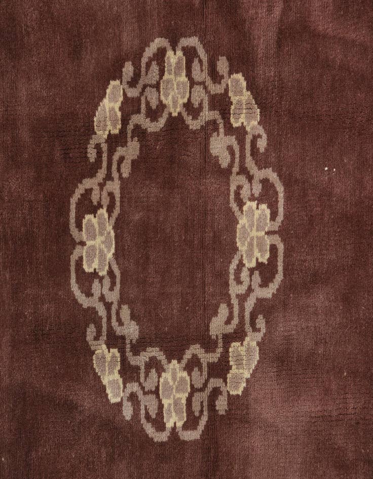 Detail image of 2' 2 x 4' 2 Hand Knotted Antique Finish Wool Runner Rug