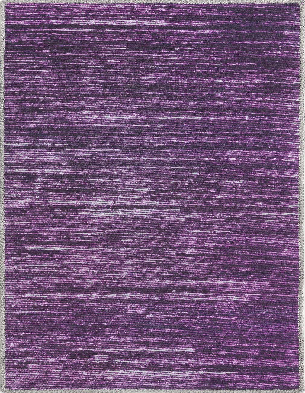 A 4 ft runner rug in shades of purple with a modern, textured stripe pattern, ideal for a hallway.