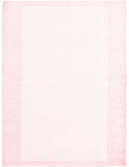 A 13 ft Darya runner rug in soft purple, featuring a subtle modern Persian border, perfect for a hallway.