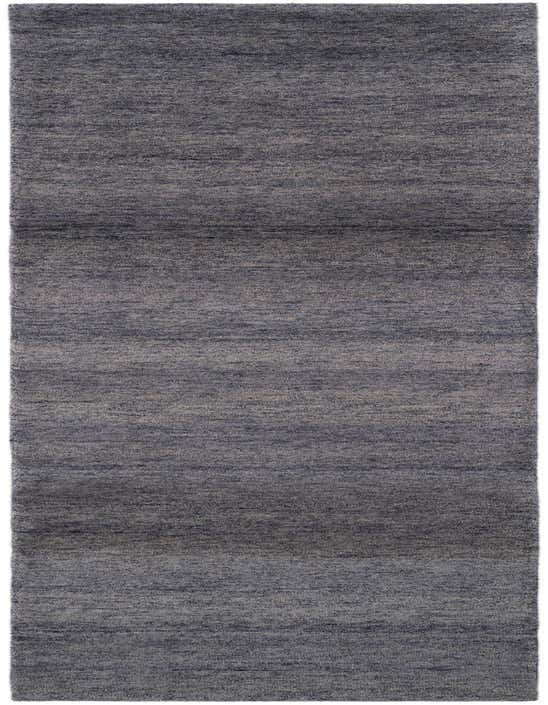 A 10 ft runner rug in shades of purple and gray with a modern, abstract pattern, ideal for a hallway.