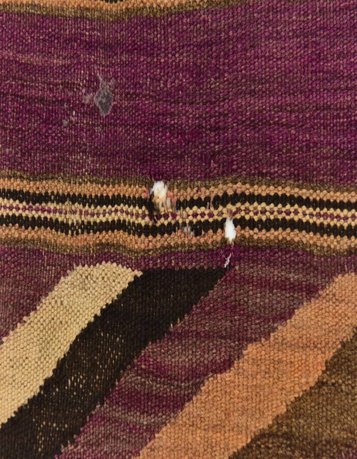Detail image of  6' x 12' 7  Hand Woven Kilim Fars Wool Runner Rug