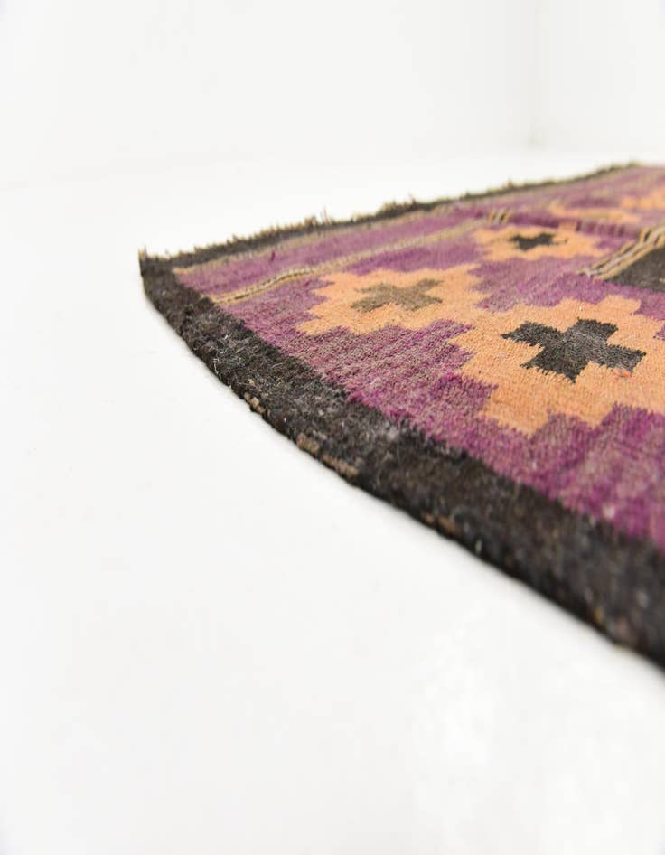 Detail image of  6' x 12' 7  Hand Woven Kilim Fars Wool Runner Rug