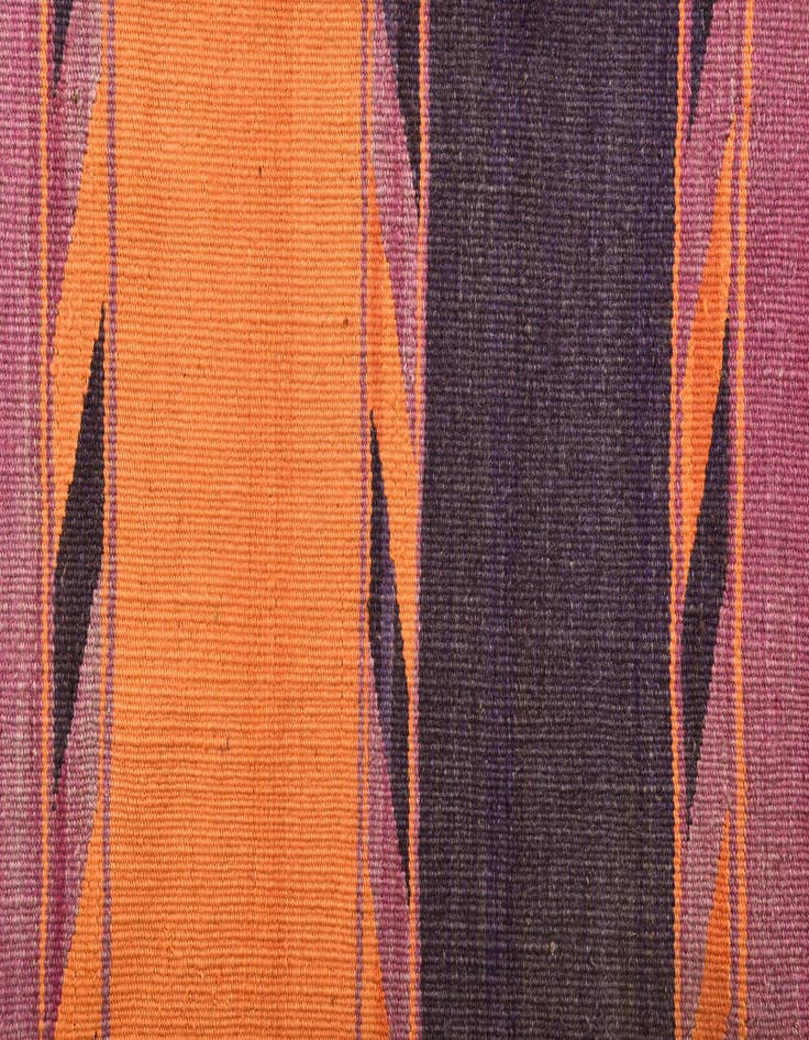 Detail image of  4' 6 x 11' 10  Hand Woven Kilim Fars Wool Runner Rug