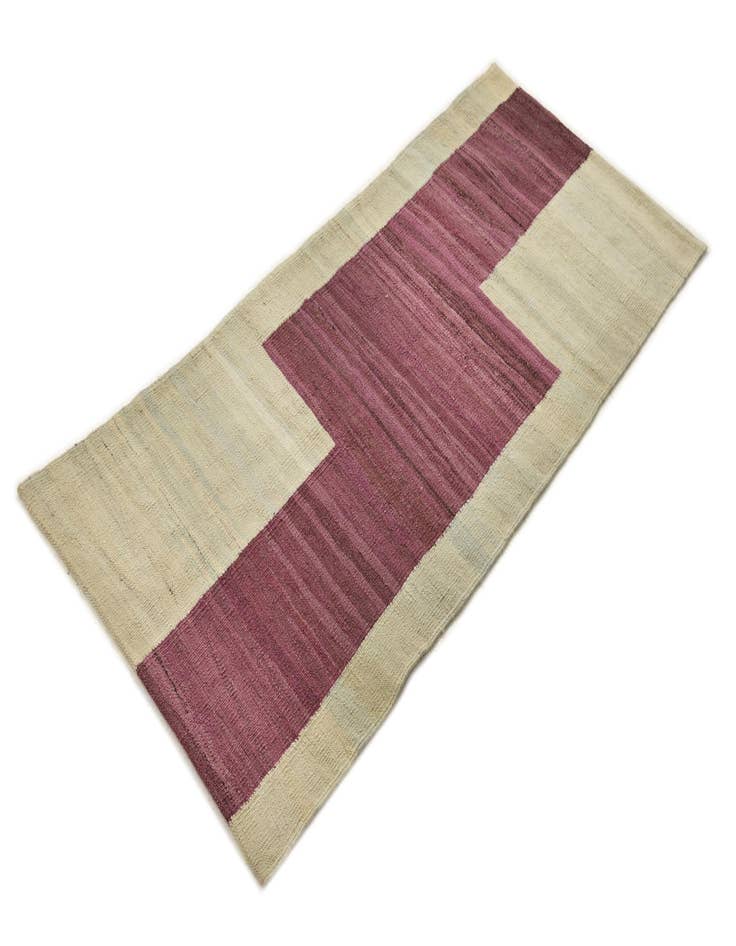 Detail image of  2' 4 x 5' 4  Hand Woven Kilim Modern Wool Runner Rug