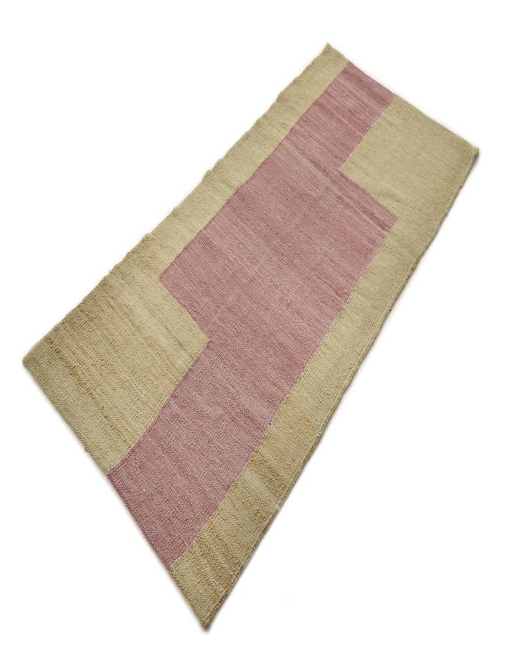 Detail image of  2' 5 x 5' 3  Hand Woven Kilim Modern Wool Runner Rug