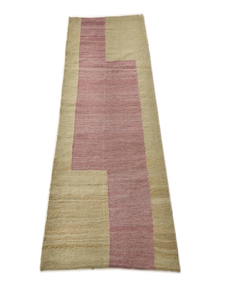 Detail image of  2' 5 x 5' 3  Hand Woven Kilim Modern Wool Runner Rug