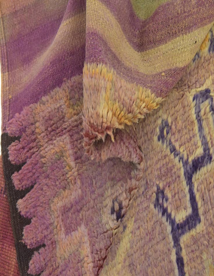 Detail image of  6' 5 x 15' 4  Hand Knotted Moroccan Wool Runner Rug