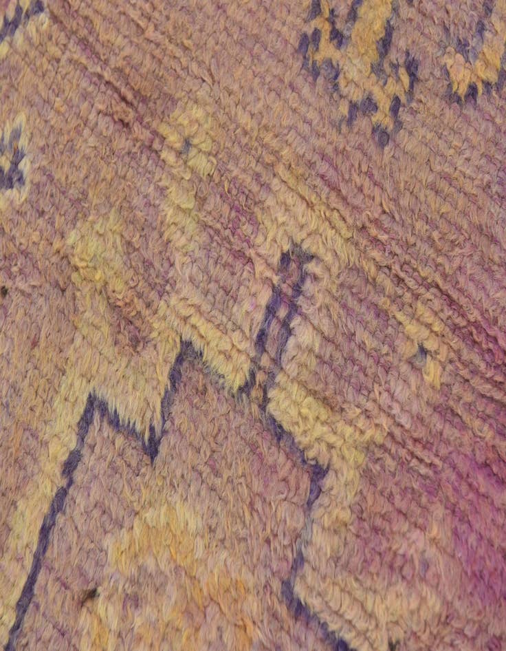 Detail image of  6' 5 x 15' 4  Hand Knotted Moroccan Wool Runner Rug